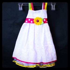 NEW RARE EDITIONS 2 Piece Flower Dress-Sz 18 mths